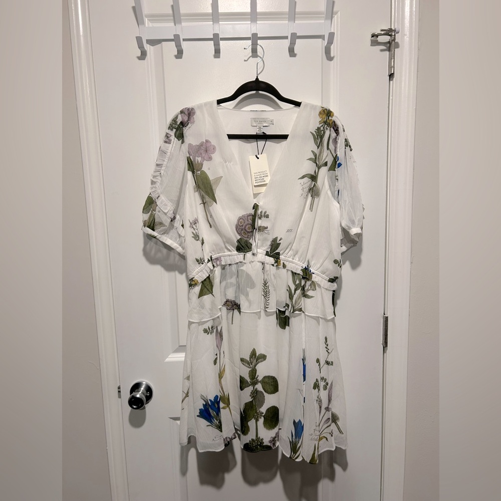 Ted Baker London Jaliyaa Dress Sz 12 - Picture 3 of 7